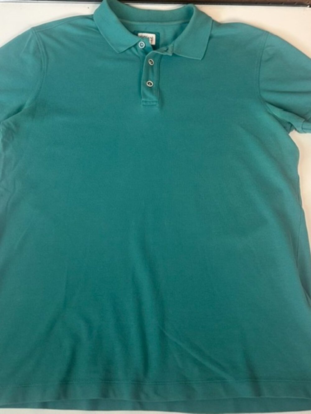 ARMANI COLLEZIONI Men's Medium Teal Polo